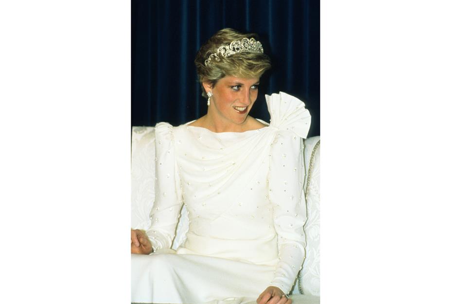 Princess Diana's Bahrain state dinner dress sold for $202,500 (£156k)